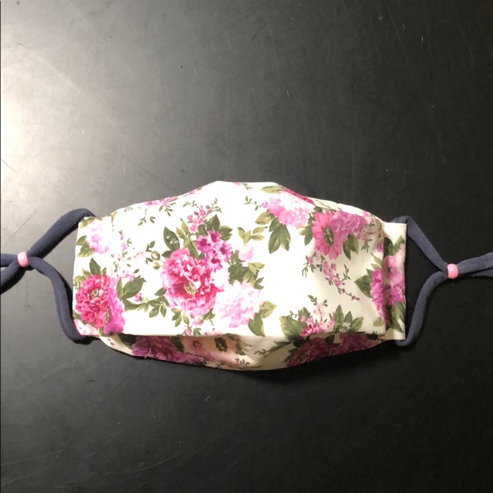 Floral cloth/fabric face mask